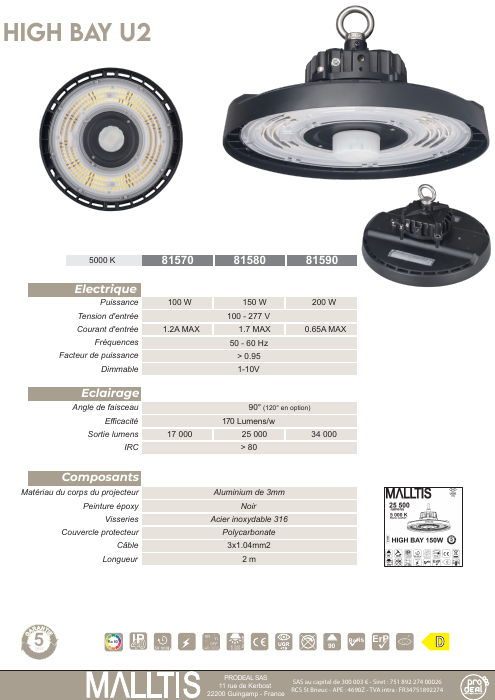Couverture HighBay MALLTIS