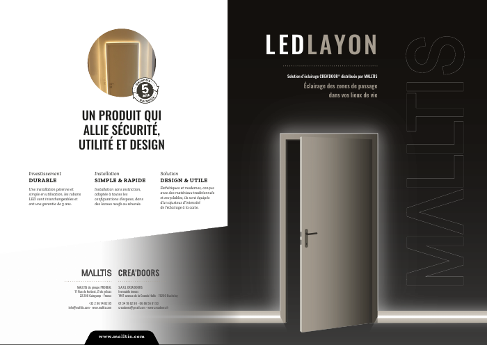 Couverture Plaquette LED-RAYON